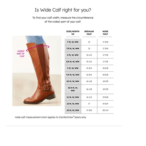 COMFORTVIEW The Milan Tall WIDE-CALF Faux Leather Boot Sz 8 1/2 Wide Black - Picture 13 of 13